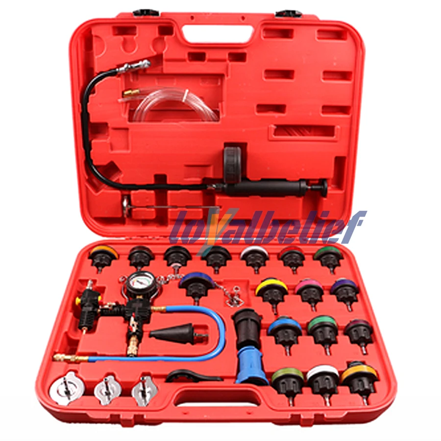Radiator Pressure Tester - 28 Parça Evrensel Radyatör Basınç Test