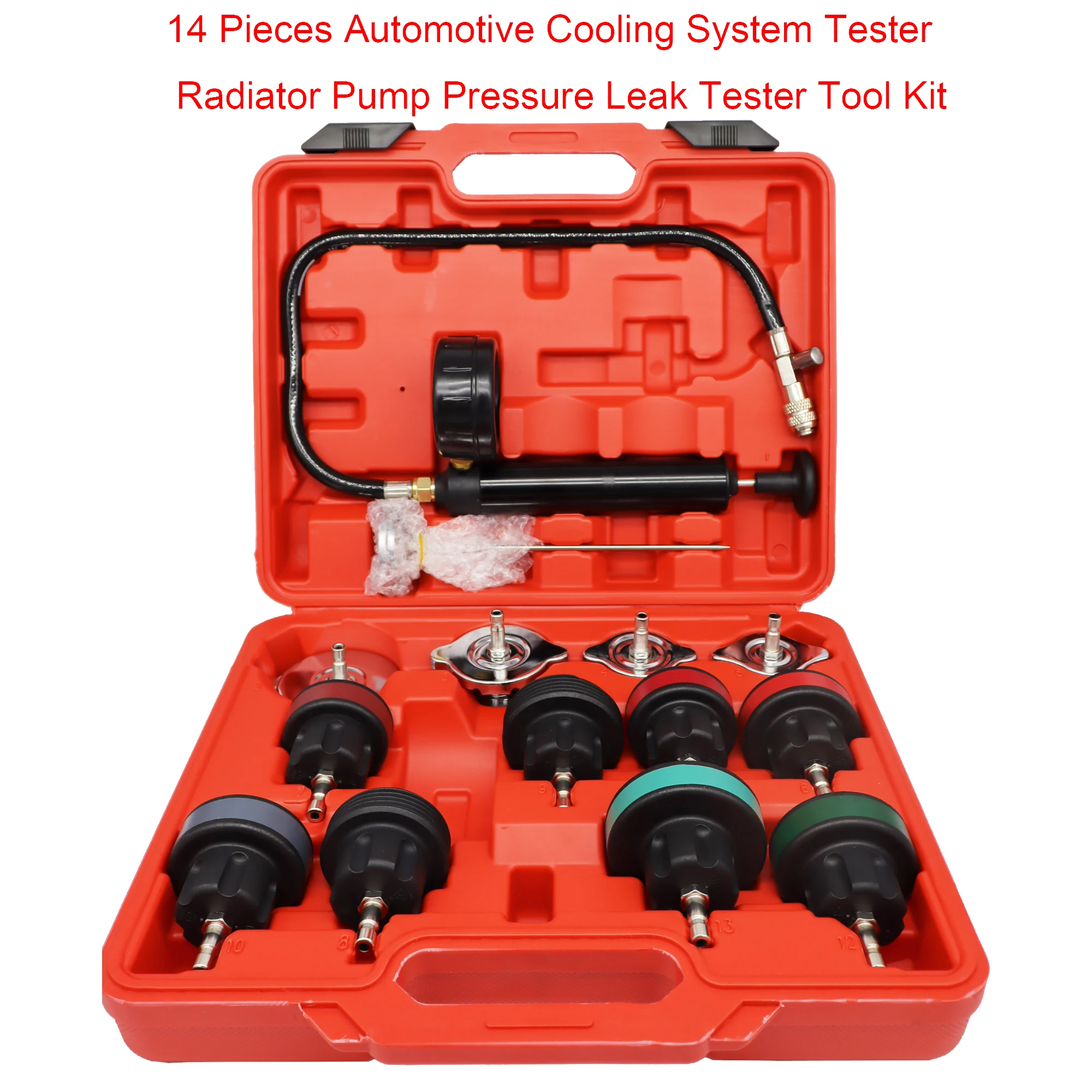 Radiator Pressure Tester - 14 adet evrensel radyatör basınç test