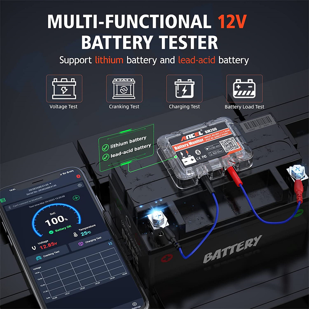 12V Araç Akü Test Cihazı Bluet - Battery Load Tester incelemesi ve fiyatı