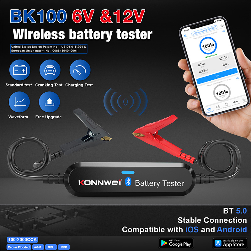 KONNWEI BK200 BK100 6V-12V-24V - Battery Load Tester incelemesi ve fiyatı