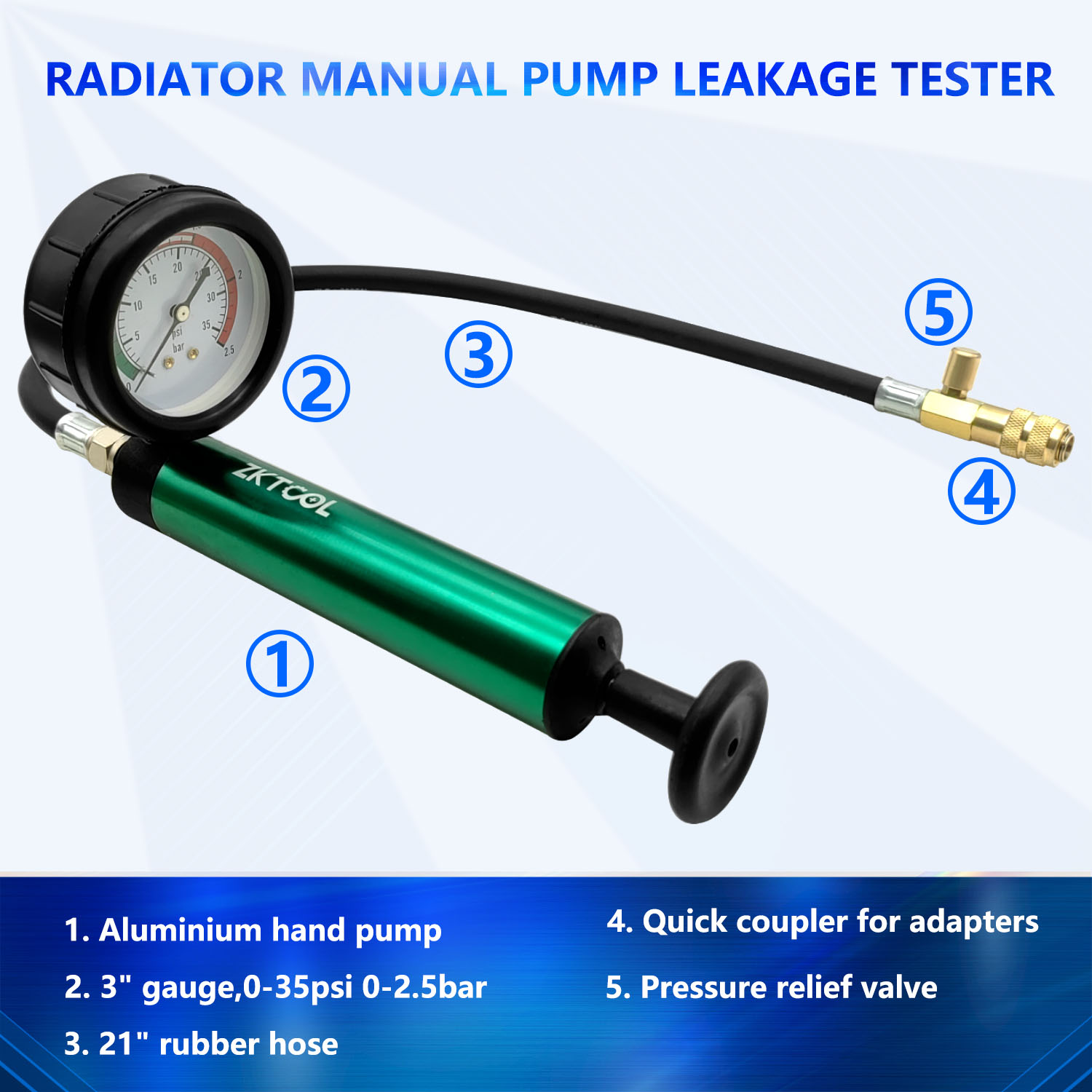 Alüminyum Araba Soğutma Sistem - Radiator Pressure Tester incelemesi ve fiyatı